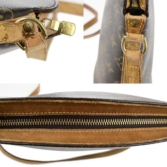 LOUIS VUITTON Logo Drouot Shoulder Bag Monogram Leather Brown - Picture 8 of 15